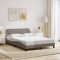 vidaXL Cadru de pat, Dover, gri taupe, 120x200 cm, textil 373149