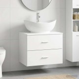 Cumpara ieftin Dulap pentru Chiuveta de Baie Alb 62,5 x 44,5 x 80 cm