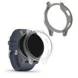Set 2 Huse pentru Garmin Venu 2, kwmobile, Silicon, Gri / Transparent, 56987.01
