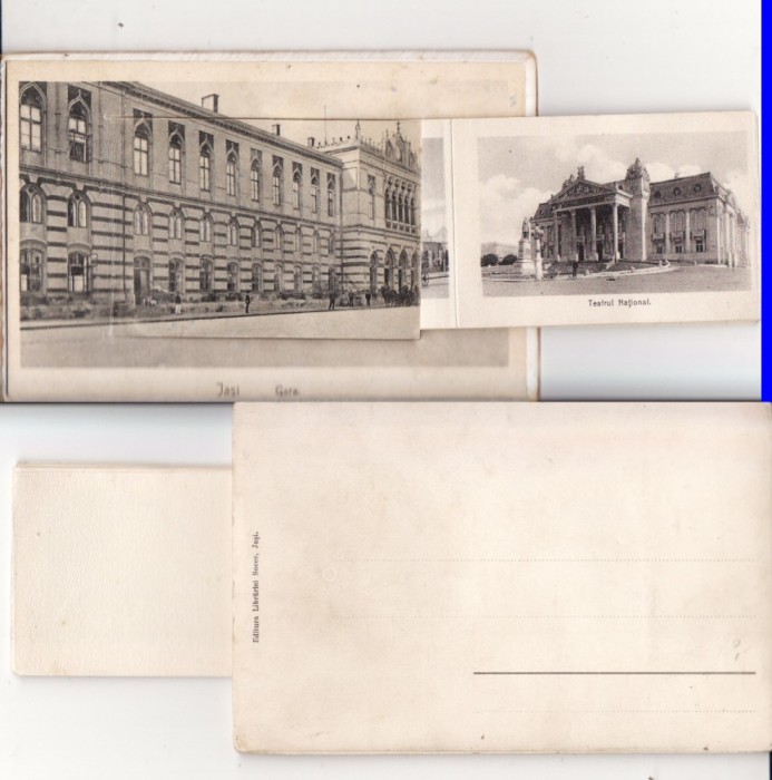 Iasi - Carnet , leporello cu 12 minivederi, rara