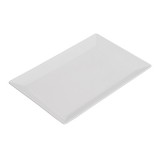 Platou dreptunghiular pentru servire,ceramica,alb 34x23 cm