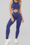 H702-4 Compleu sport din top si colanti cu material elastic, L/XL