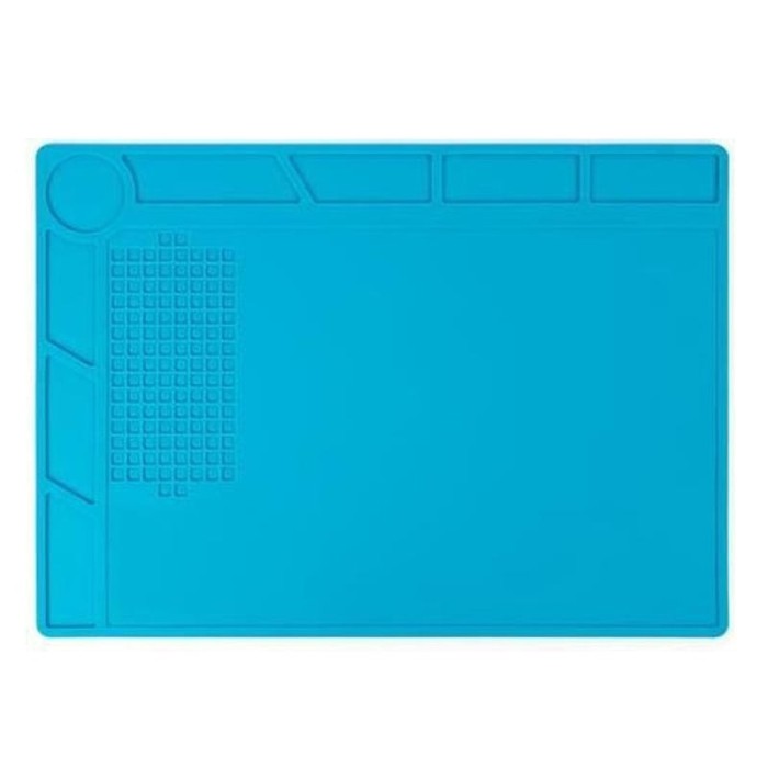 Covoras multifunctional din silicon pentru pistoale de lipit Velleman AS19, 350 x 250 mm, 500 &deg;C