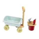 Cumpara ieftin Set carucior cu maner si galetica Theo Klein, din plastic reciclat