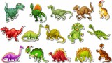 Set Stickere - Dinozauri Colorati - 40x70 cm