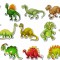 Set Stickere - Dinozauri Colorati - 40x70 cm