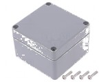 Carcasă universală ABS gri &icirc;nchis IP67 80mm x 82mm x 55mm