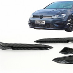 Ornamente bara fata flapsuri compatibil cu VW Golf 7.5 R Hatchback (2017-2020) Carbon Look FBFOBG75R