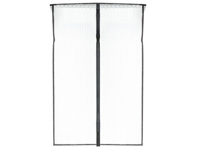 Plasa de tantari magnetica iMK&amp;reg;, neagra, pentru usa 85X210CM foto