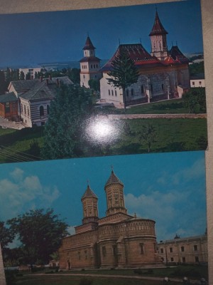 SET 2 CARTI POSTALE 1973:TREI IERARHI IASI/ SF. IOAN CEL NOU SUCEAVA foto