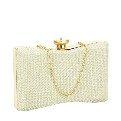 Geanta clutch auriu cu sclipici BJH-22718 05 Auriu foto