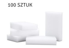 Set 10 bureți magici, melamină, alb, 10x6x2 cm