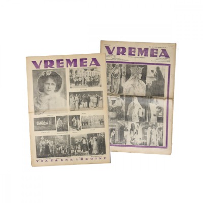 Publicația &amp;bdquo;Vremea&amp;rdquo;, An XI, Nr. 547, Povestea reginei Maria, 24 iulie 1938 foto