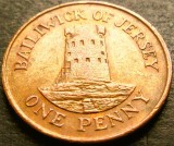 Moneda 1 PENNY - JERSEY, anul 1989 * cod 425, Europa