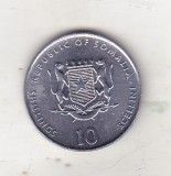 bnk mnd Somalia 10 shillings 2000 unc , cocos - zodiac chinezesc