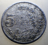 7.433 ROMANIA MIHAI I 5 LEI 1947, Aluminiu