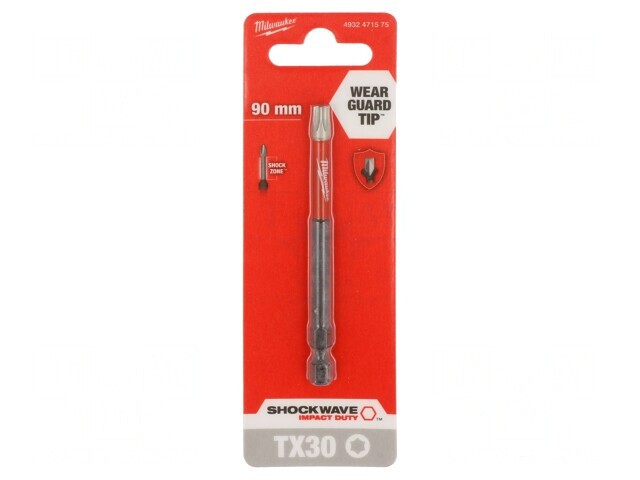 Capăt de șurubelniță TX30 90mm cu impact
