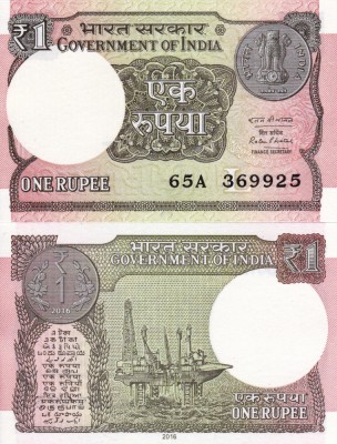 INDIA 1 rupee 2016 UNC!!! foto