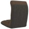 Scaun de podea pliabil, maro, material textil - 4