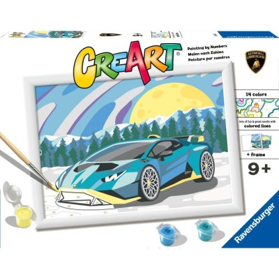 Ravensburger - CreArt pictura pe numere pentru copii Lamborghini foto