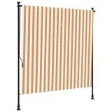 Cumpara ieftin Jaluzea rulou de exterior portocaliu/alb 200x270 cm textil/otel