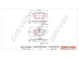 Dr!ve+ DP1010.10.1042 set placute frana,frana disc