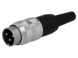 Mufă Conector M16 Lipire pe Cablu 3 PIN 5A 300V Drept