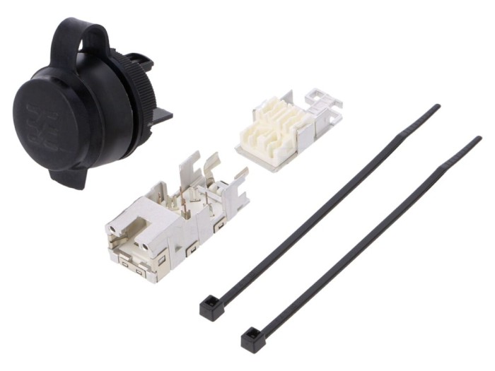 Soclu RJ45 FrontCom IP65, negru