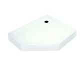 Cadita de dus Kerra Glasgow 100 Asimetrica Dreptunghiulara Montare Dreapta 80x100 cm Acril Sanitar