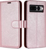 Husa flip pentru Google Pixel 7 Pro Case Collection, TPU/piele PU, roz deschis, 6,7 inchi
