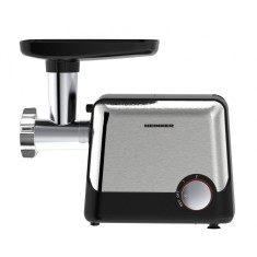 Masina de tocat HMG-2100BKS3, 2100W, accesorii rosii, kebbe si carnati, 1.8 Kg/min, 2 viteze, Negru/Inox
