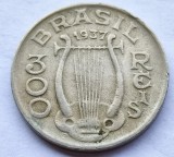 470. Moneda Brazilia 300 reis 1937 (Carlos Gomes)