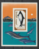 Mongolia 1990 - #541 Animale Marine Mari NEDANTELATA - S/S 1v MNH, Nestampilat