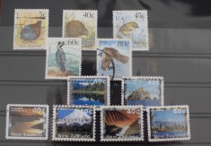 TS23/11 Timbre Serie New Zealand - 2 serii - Pasari - Peisaje