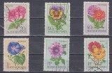 A12 S4 7 - Timbre foarte vechi - Ungaria -flori, Flora, Stampilat