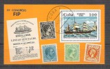 Cuba 1984 Ships, UPU, perf. sheet, used AA.021, Stampilat