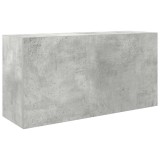Cumpara ieftin Dulap perete baie, gri beton, 80x25x40 cm, lemn prelucrat