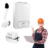 Pachet centrala termica pe gaz Immergas Victrix Tera 24 28 cu pompa condens Grundfos Conlift 1 LS