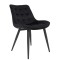 Scaun Carla - cadru negru - catifea negru