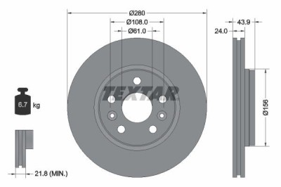 Disc Frana TEXTAR 92202403 foto