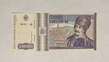Bancnota Romania 5000 lei 1993 aUNC
