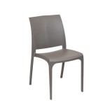 Scaun Gradina Plastic Volare Taupe Rezistent UV Usor Intretinere 54x46x80cm