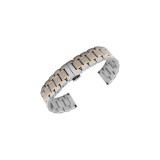 Cumpara ieftin Brățară Metalică Bicoloră Argintiu-Auriu &ndash; 18/20/22/24 mm &ndash; Finisaj Mat cu