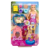 Set de joaca cu papusa, Barbie, Puppy Pool Party, JBF35