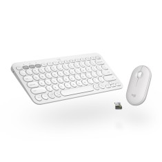 Kit tastatura + mouse Logitech Pebble 2, Wireless, Alb foto