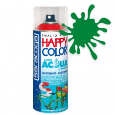 Spray vopsea Verde Deschis Ral 6029 HappyColor Acqua pe baza de apa, 400ml Kft Auto