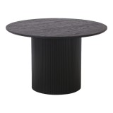 Masă rotundă Boavista 120x75 cm maro &icirc;nchis