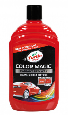 Pasta pentru lustruit caroserii Turtle wax Color Magic 500ml - Rosu Garage AutoRide foto