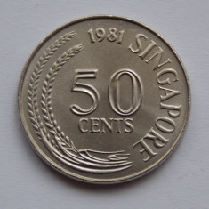 50 CENTS 1981 SINGAPORE-XF