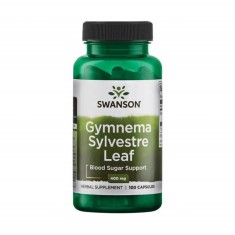 Gymnema Sylvestre Leaf (Gurmar) 400 miligrame 100 capsule Swanson foto